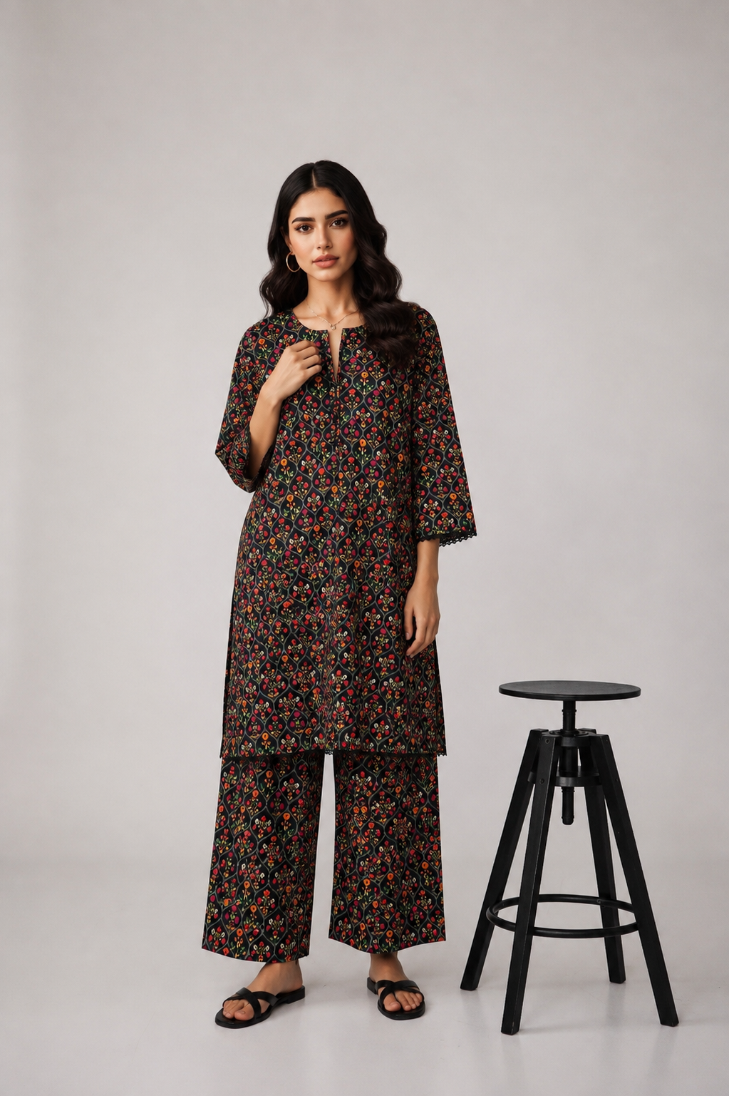 Mosaic Bloom | Multicolor Printed Co-Ord Set