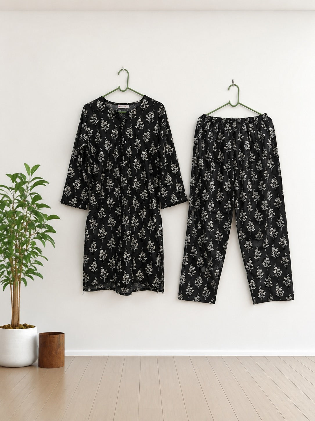 Midnight Bloom | Black Floral Co-Ord Set