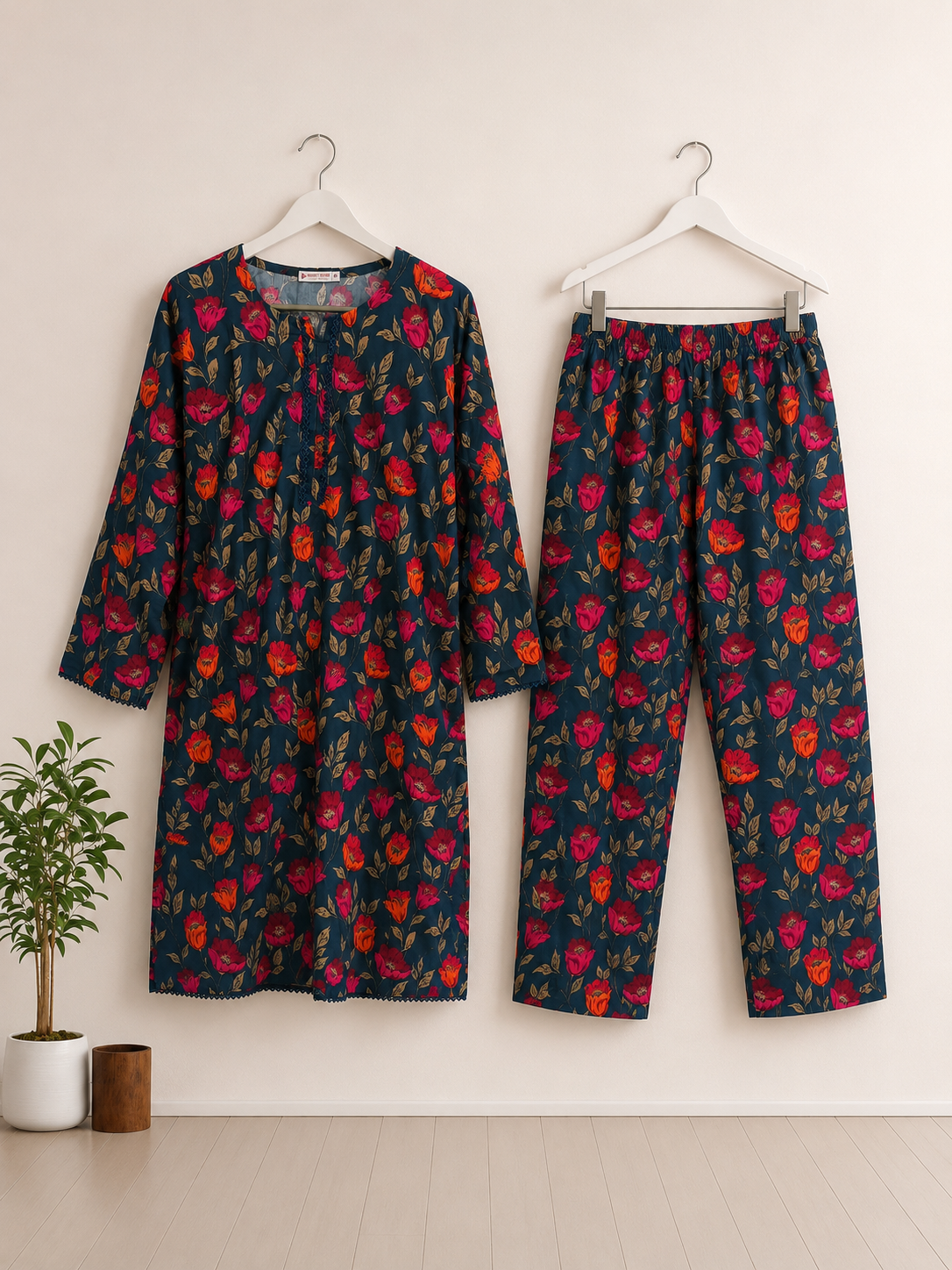 Midnight Garden | Navy Floral Co-Ord Set