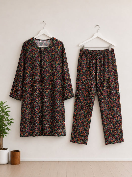 Mosaic Bloom | Multicolor Printed Co-Ord Set