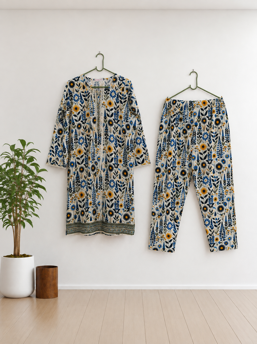 Garden Azure | Blue Floral Co-Ord Set